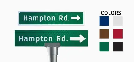 Extruded Street Signs